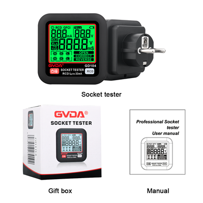 Large LCD Intelligent Socket Tester