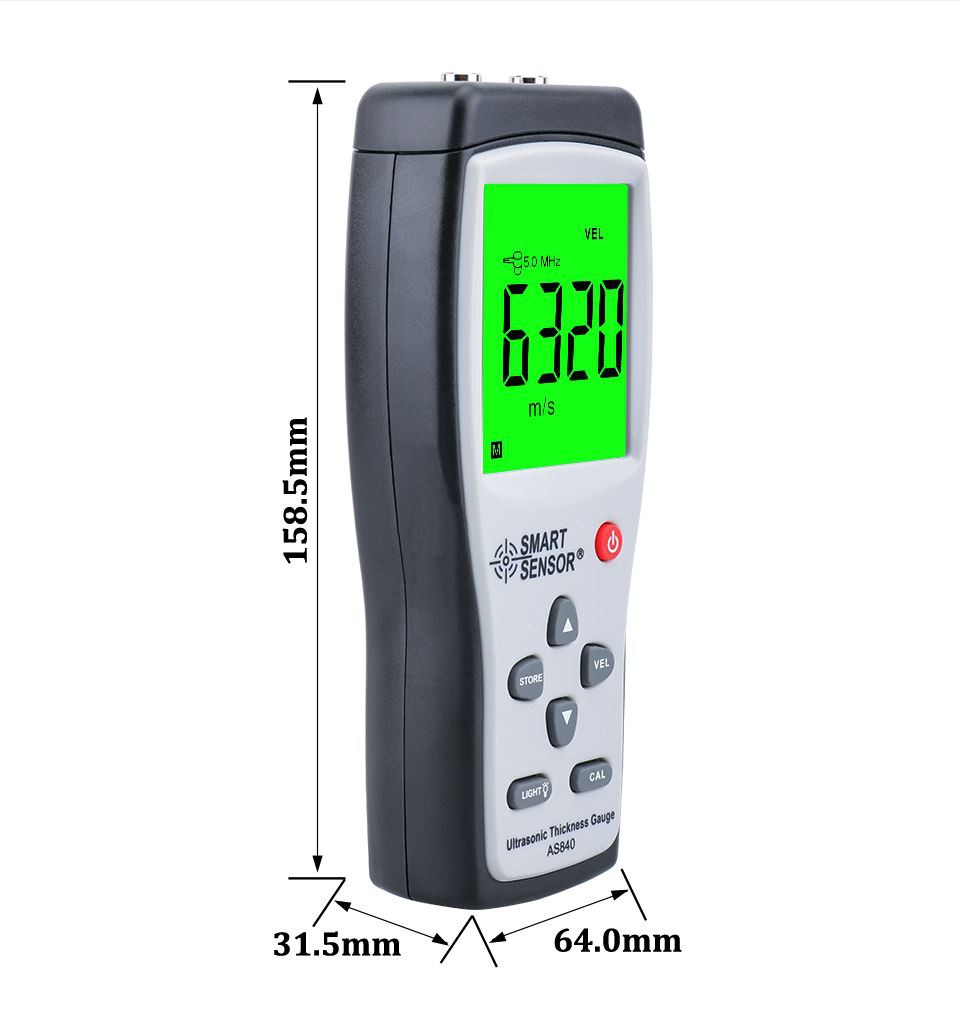 LCD taustvalgus ja automaatne väljalülitus digitaalse paksusega tester